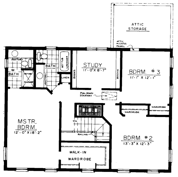 upper floor house blueprint