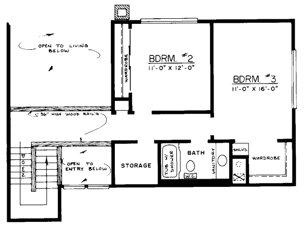 upper floor house blueprint