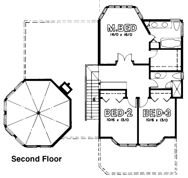 upper floor house blueprint