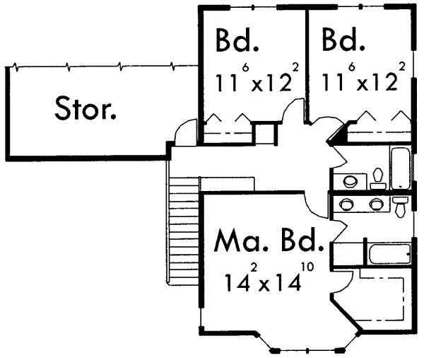upper floor house blueprint