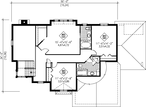 upper floor house blueprint
