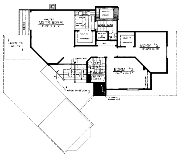 upper floor house blueprint