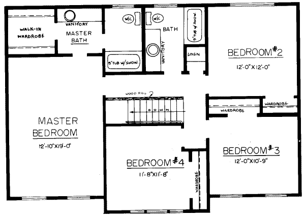upper floor house blueprint