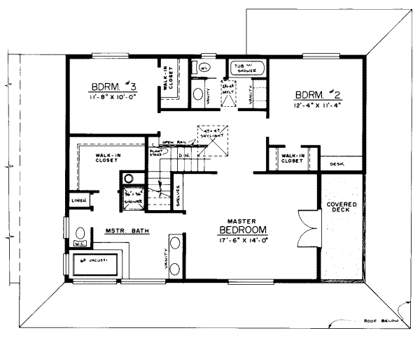 upper floor house blueprint