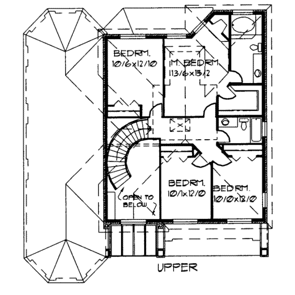 upper floor house blueprint
