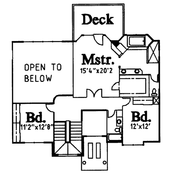 upper floor house blueprint