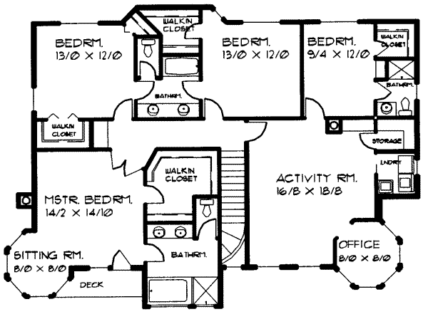 upper floor house blueprint