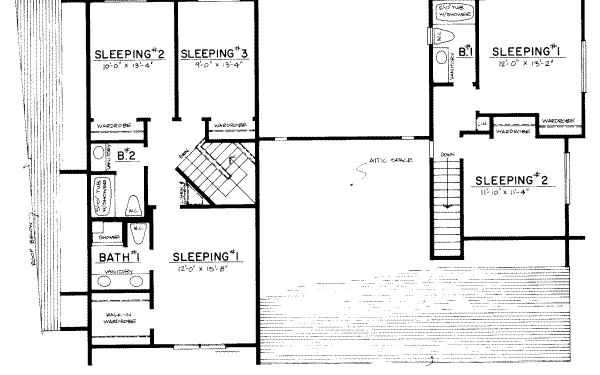 upper floor house blueprint