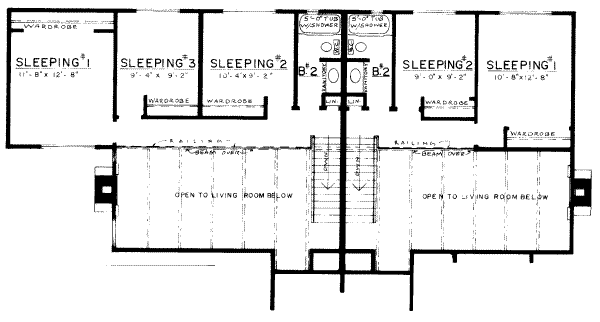 upper floor house blueprint