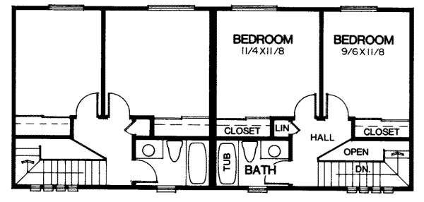 upper floor house blueprint