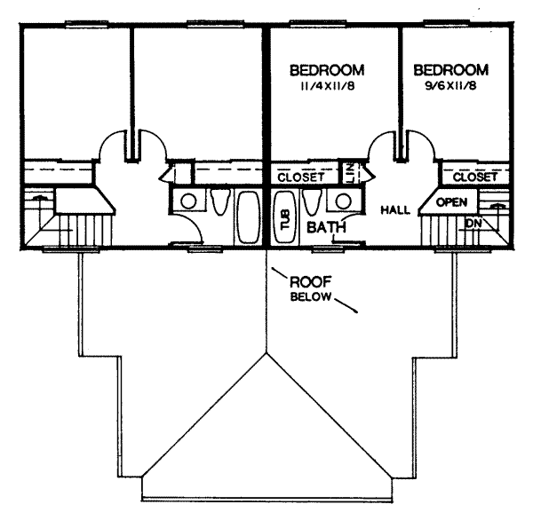 upper floor house blueprint