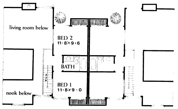 upper floor house blueprint
