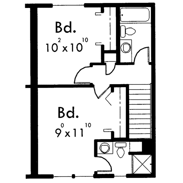 upper floor house blueprint