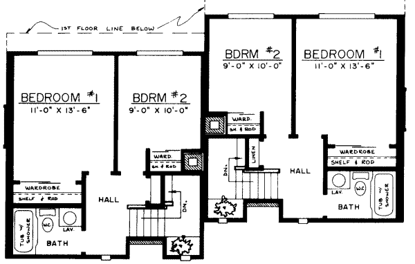 upper floor house blueprint