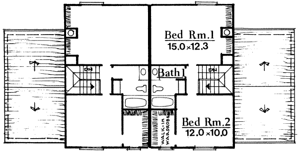 upper floor house blueprint