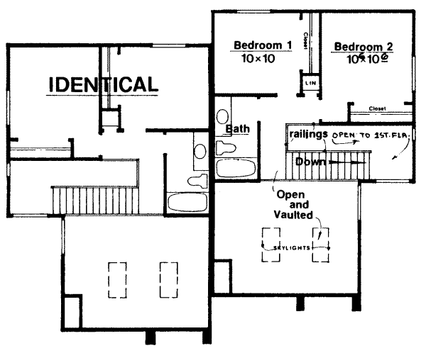 upper floor house blueprint