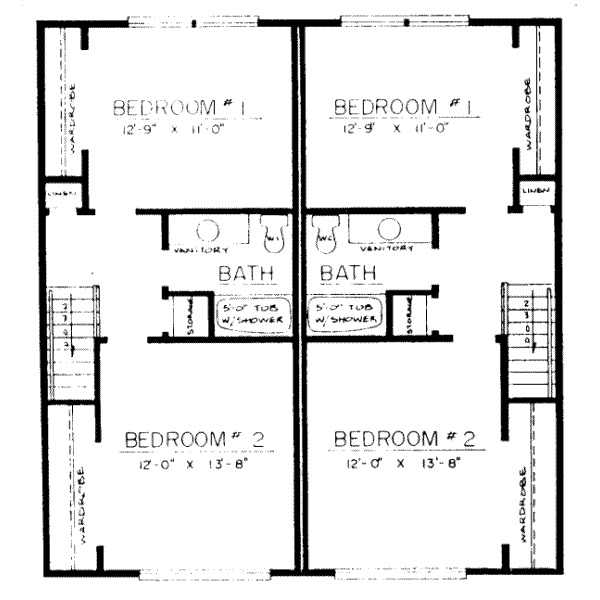 upper floor house blueprint