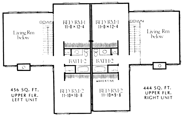 upper floor house blueprint