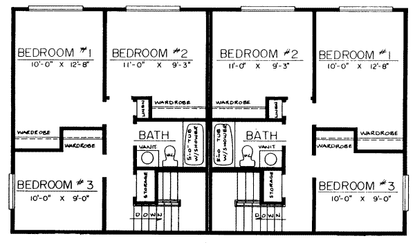 upper floor house blueprint