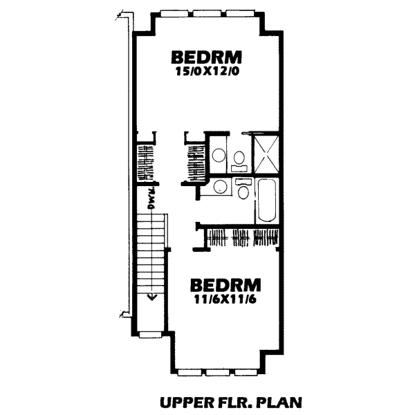 upper floor house blueprint