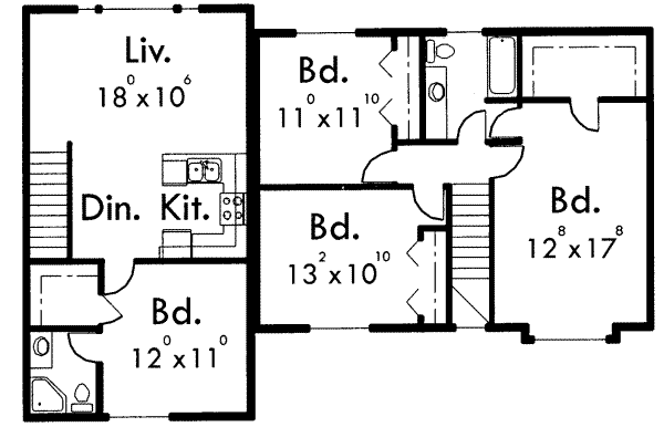 upper floor house blueprint
