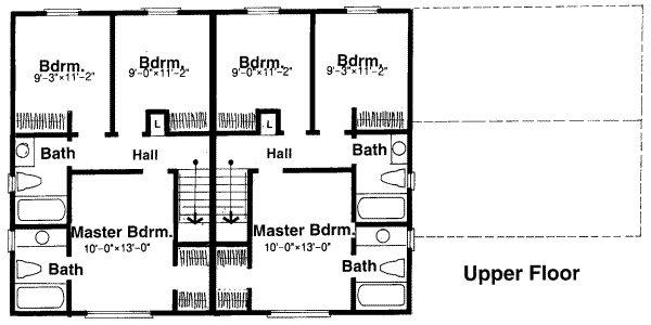 upper floor house blueprint