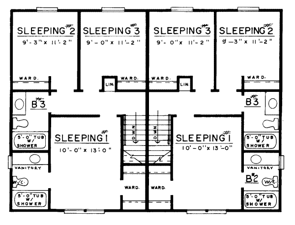 upper floor house blueprint