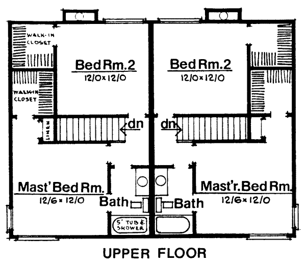 upper floor house blueprint
