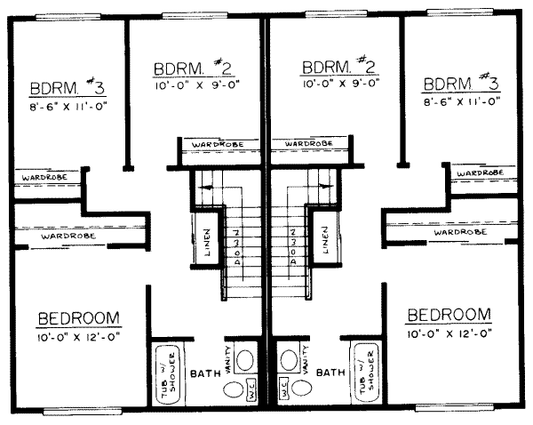 upper floor house blueprint