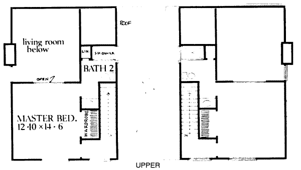 upper floor house blueprint