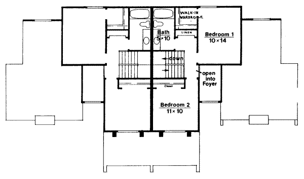 upper floor house blueprint