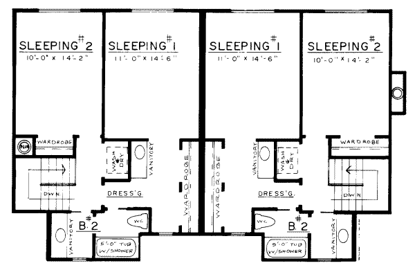 upper floor house blueprint