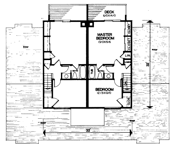 upper floor house blueprint