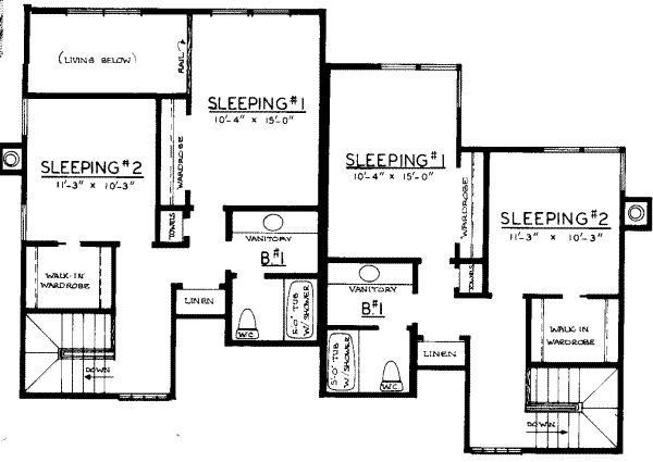 upper floor house blueprint