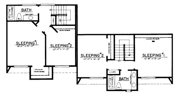 upper floor house blueprint