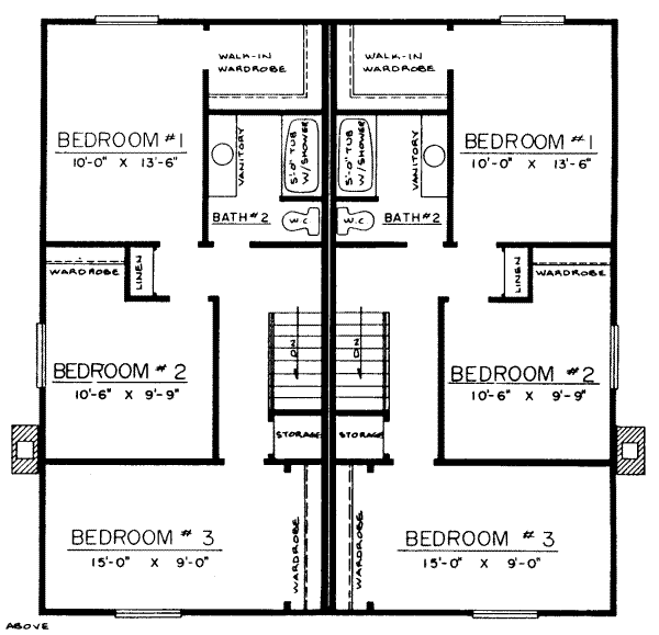 upper floor house blueprint
