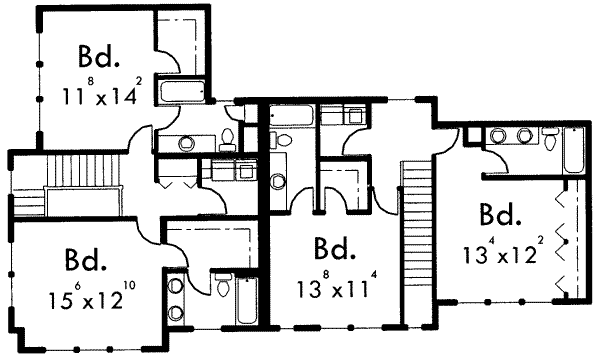 upper floor house blueprint