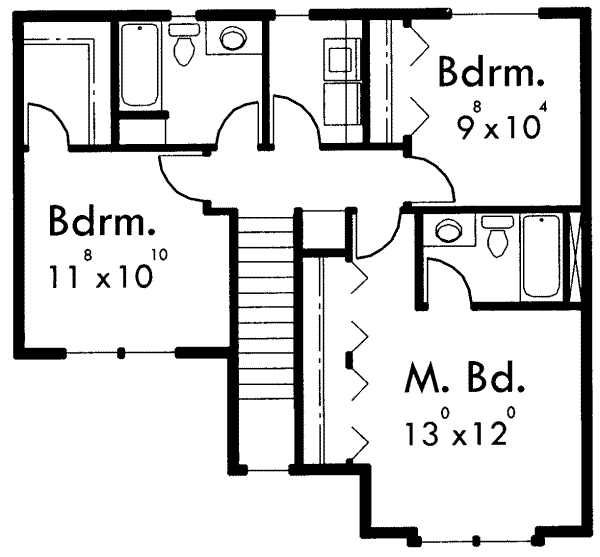 upper floor house blueprint