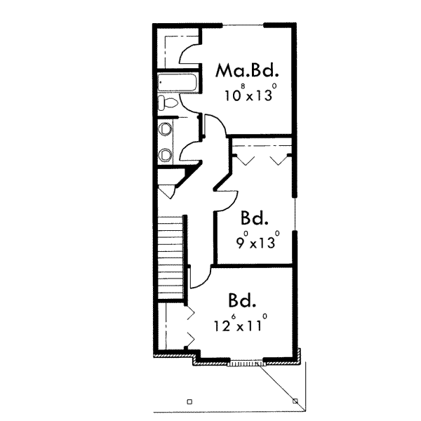 upper floor house blueprint