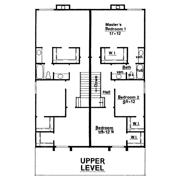 upper floor house blueprint