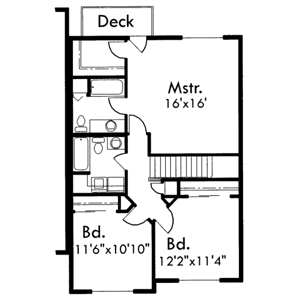 upper floor house blueprint