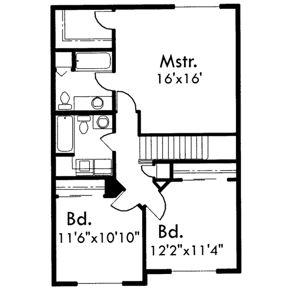 upper floor house blueprint