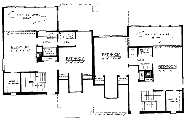 upper floor house blueprint