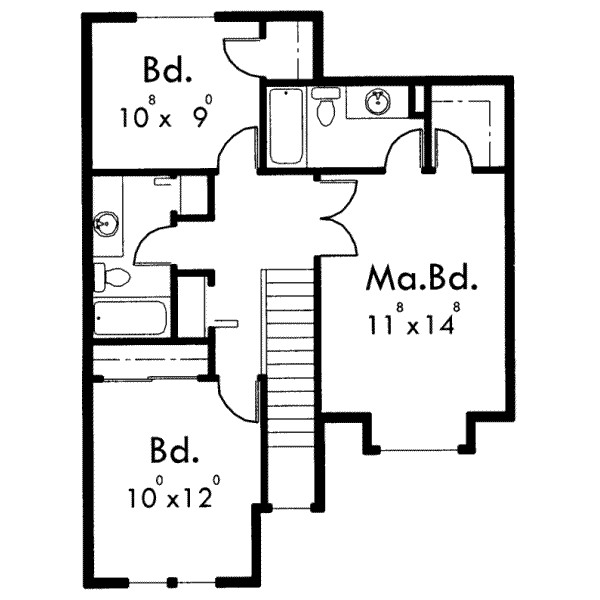 upper floor house blueprint
