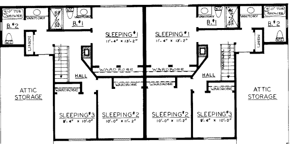 upper floor house blueprint