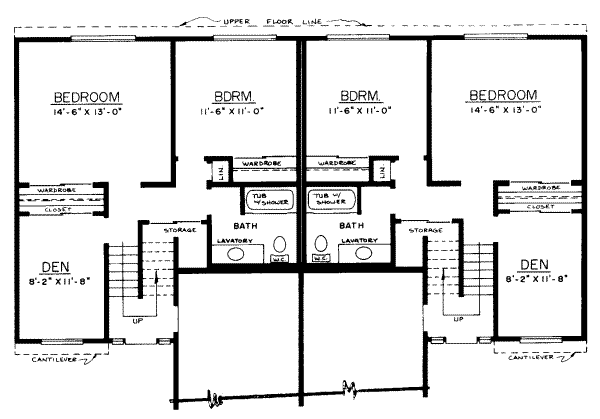 upper floor house blueprint