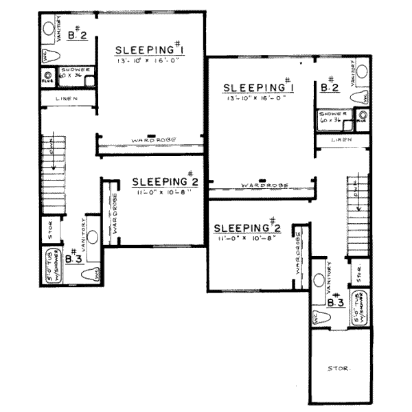upper floor house blueprint