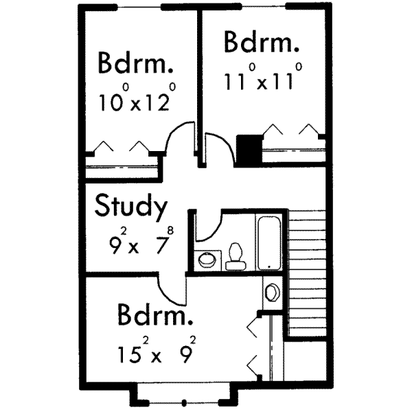 upper floor house blueprint