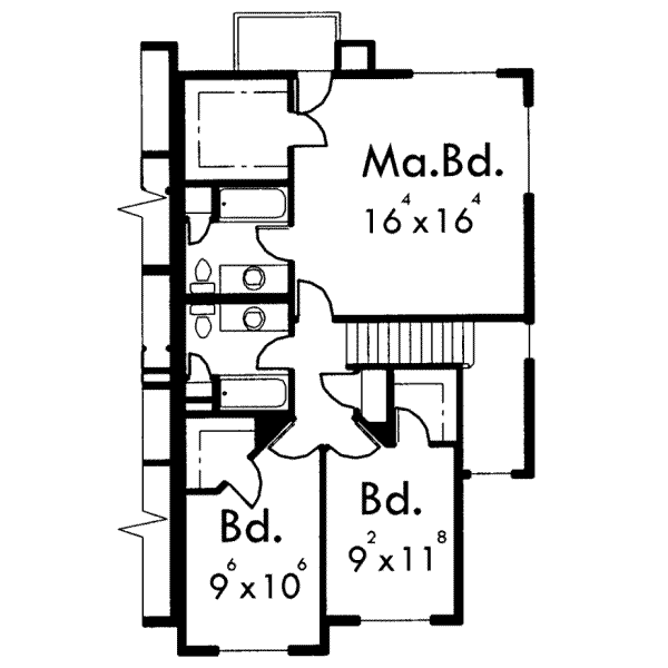 upper floor house blueprint