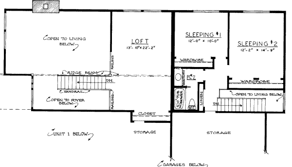 upper floor house blueprint